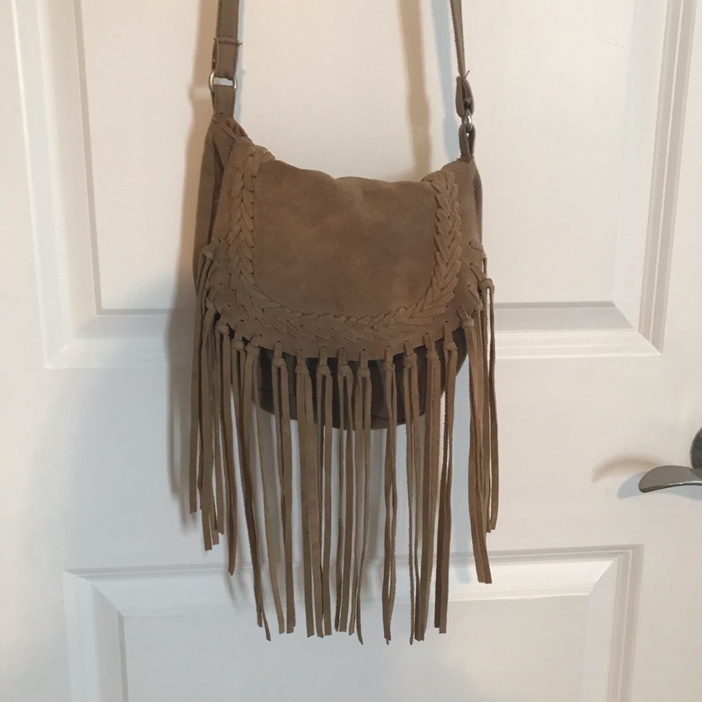 American Eagle Tan Fringe Bag